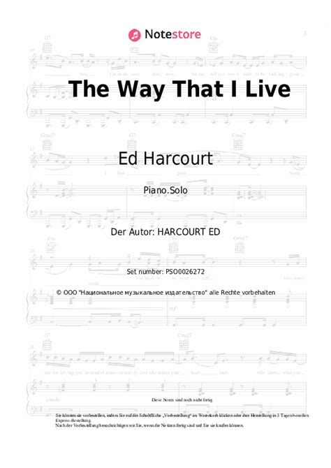 The Way That I Live by Ed Harcourt 